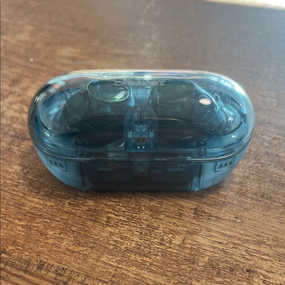 Sony Transparent Blue Earbuds with Case